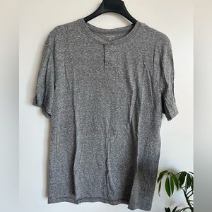 J Crew henley grey t shirt size large